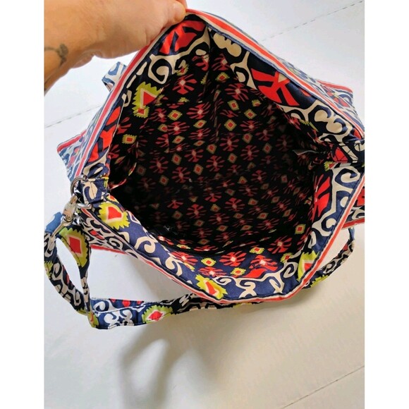Vera Bradley Women's Quilted Large Multicolored Shoulder Bag - Picture 2 of 8